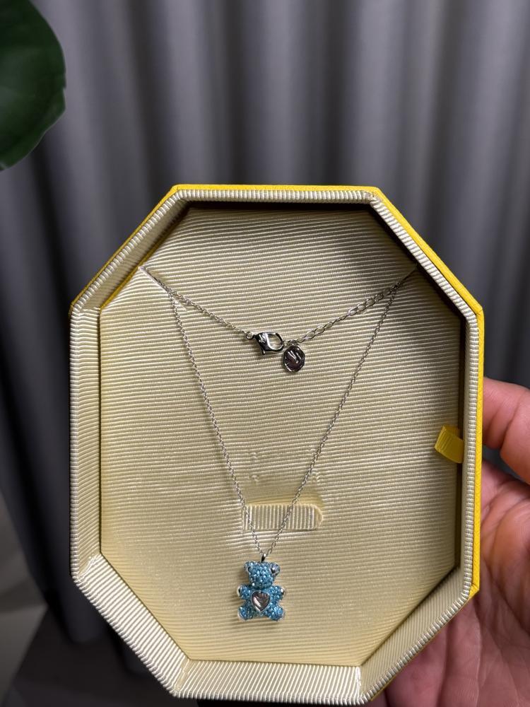 سلسال SWAROVSKI دبدوب ازرق