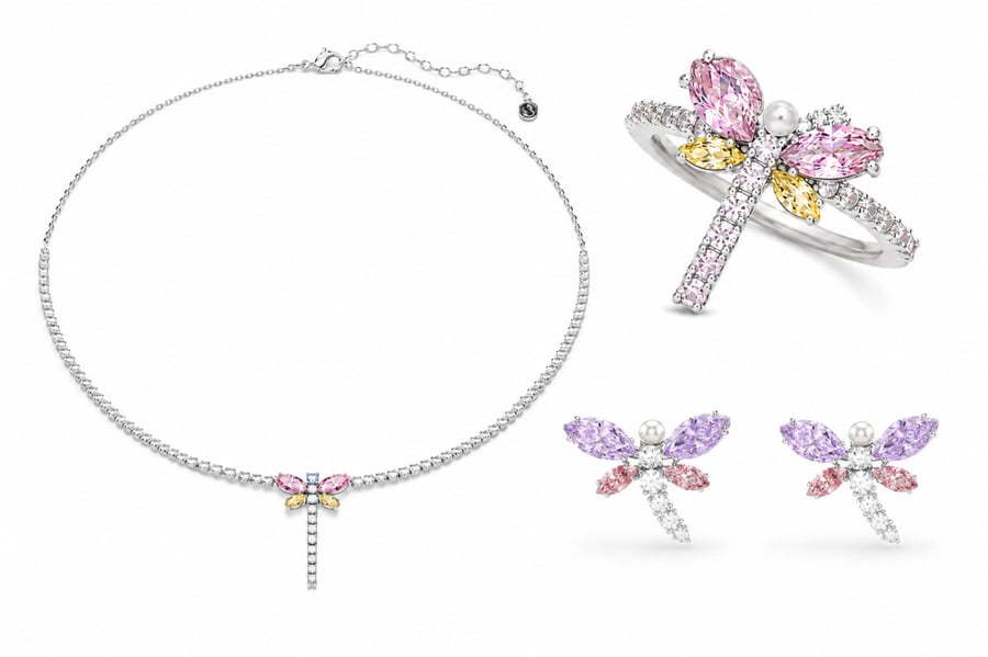 عقد Ariana Grande x Swarovski Tennis على شكل يعسوب - SWAROVSKI