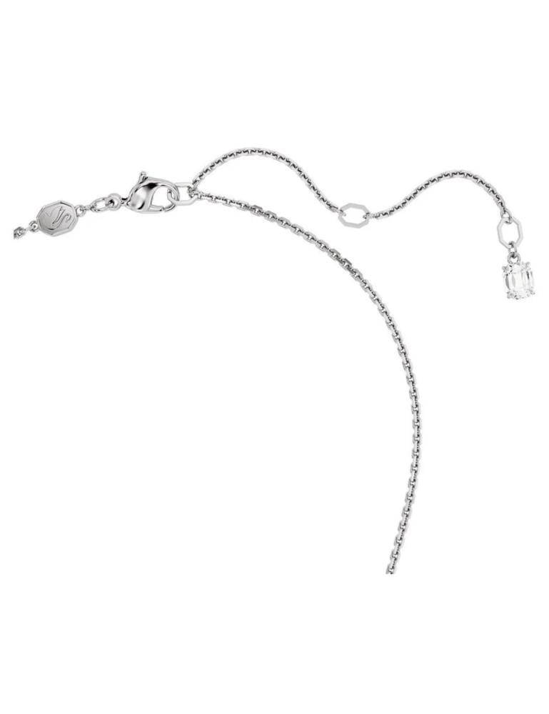 سلسال SWAROVSKI - سلسال سوارفيسكي فضي كريستالة خضراء