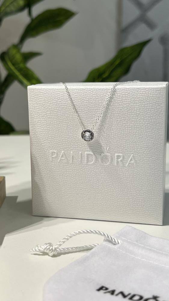 سلسال باندورا PANDORA فضي دائري