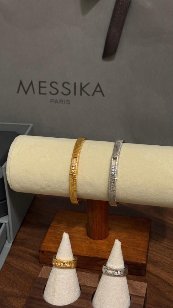 اسوارة مع خاتم MESSIKA فضي او ذهبي