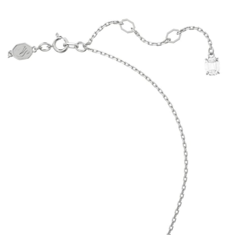 سلسال SWAROVSKI - سلسال سوارفيسكي فضي كريستالة فضي