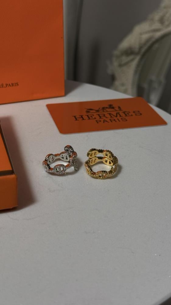 خاتم ساير مفتوح من ( HERMES ) لونين