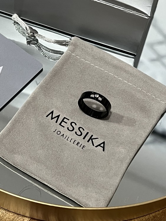 خاتم MESSIKA معدن أسود