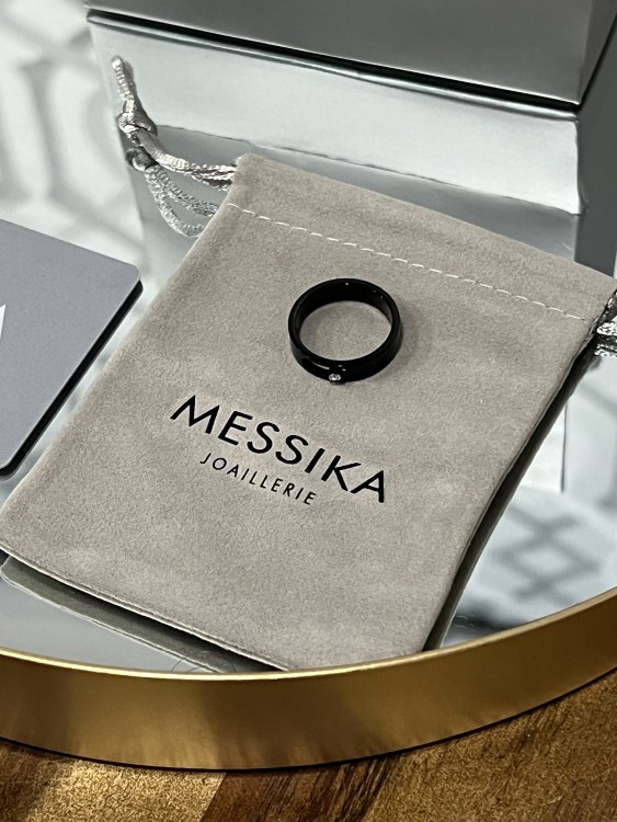 خاتم MESSIKA معدن أسود
