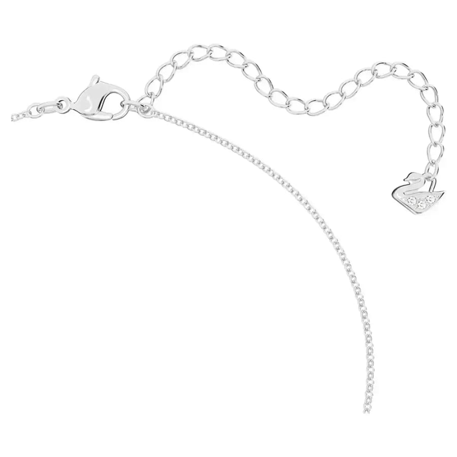 سلسال SWAROVSKI - سلسال سوارفيسكي فضي كريستالة زرقاء