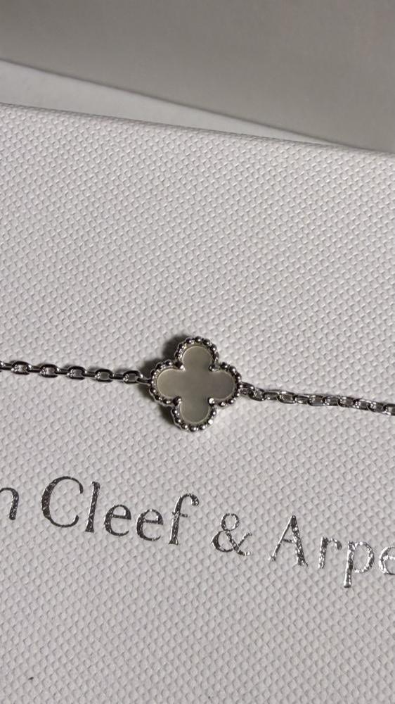 إسوارة Van Cleef & Arpels - إسوارة Van cleef فضي - صدفي مموج