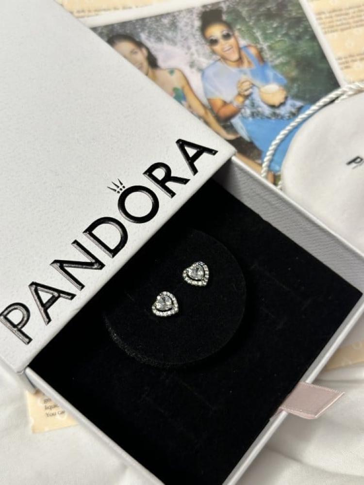 حلق PANDORA حلق باندورا PANDORA فضي
