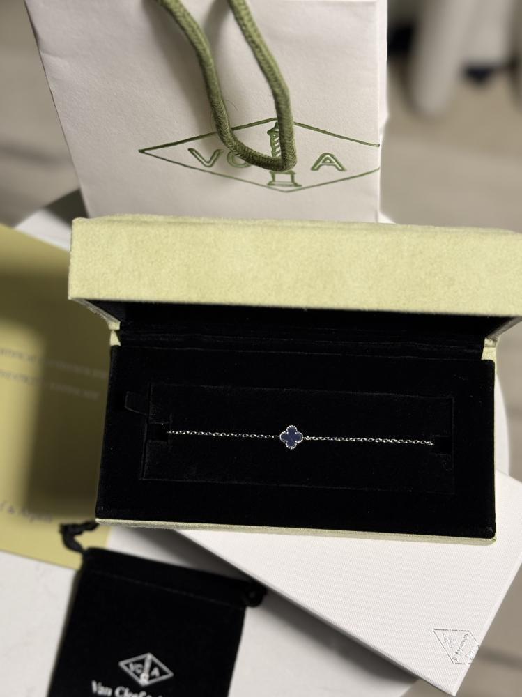 إسوارة Van Cleef & Arpels - إسوارة Van cleef فضي- ازرق مخطط