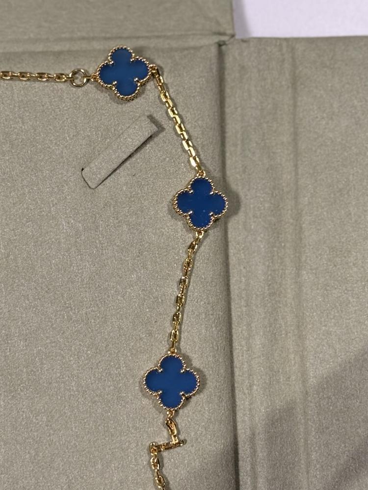 سلسال Van Cleef & Arpels - سلسال فان كليف 10 وردات - أزرق
