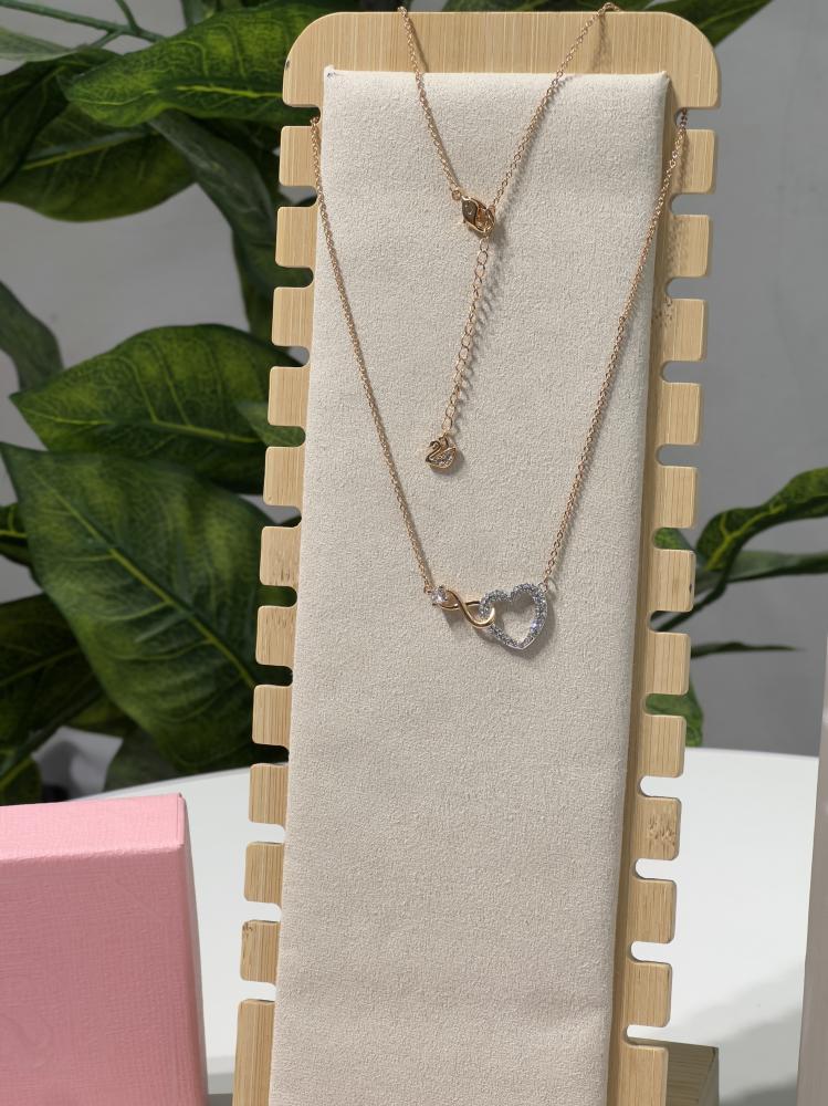 سلسال SWAROVSKI - سلسال سوارفيسكي فضي كريستالة