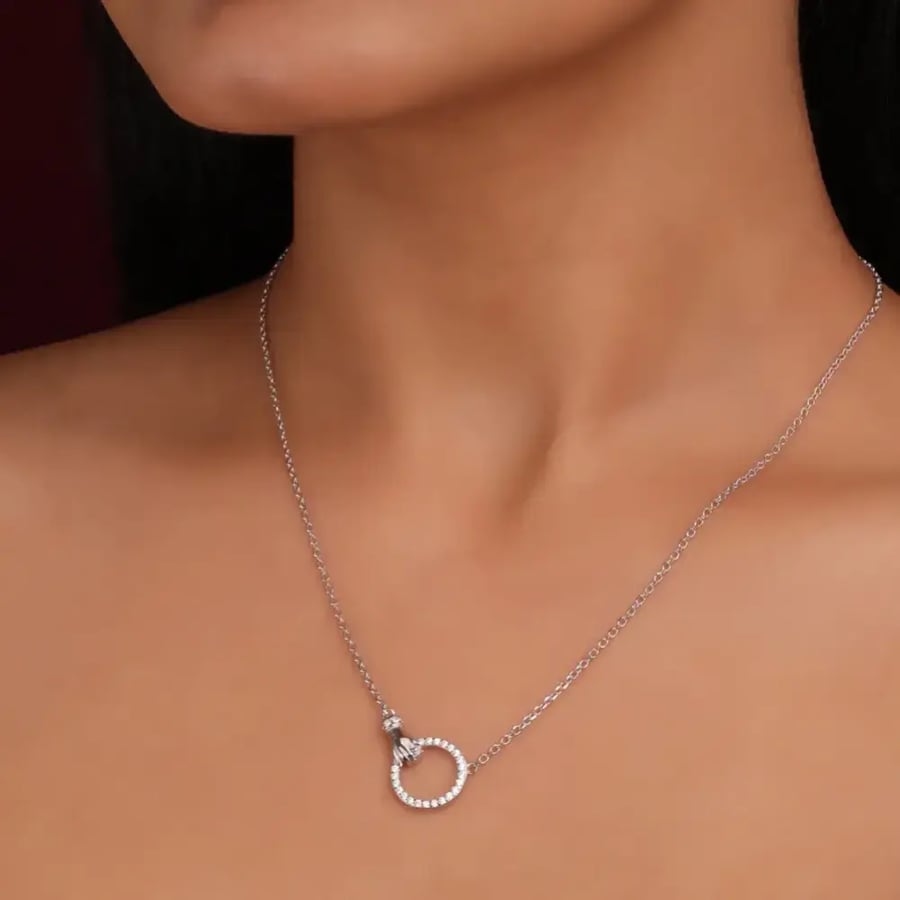 سلسال SWAROVSKI لونين ( ذهبي - فضي )