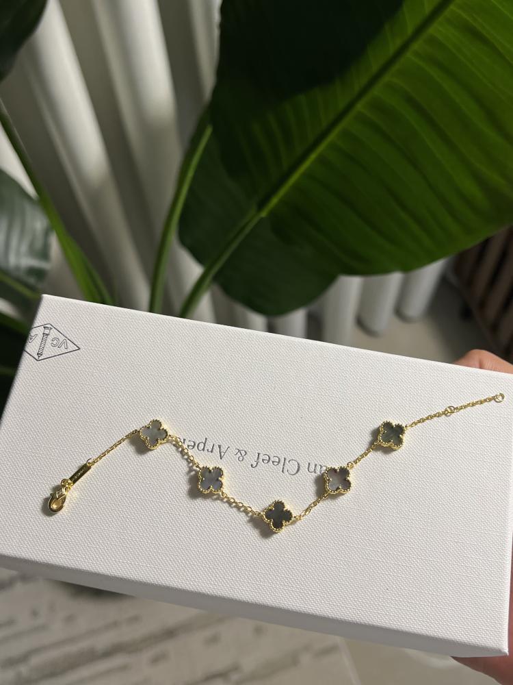 إسوارة Van Cleef & Arpels - إسوارة Van cleef حجم صغير - ذهبي -فيروزي