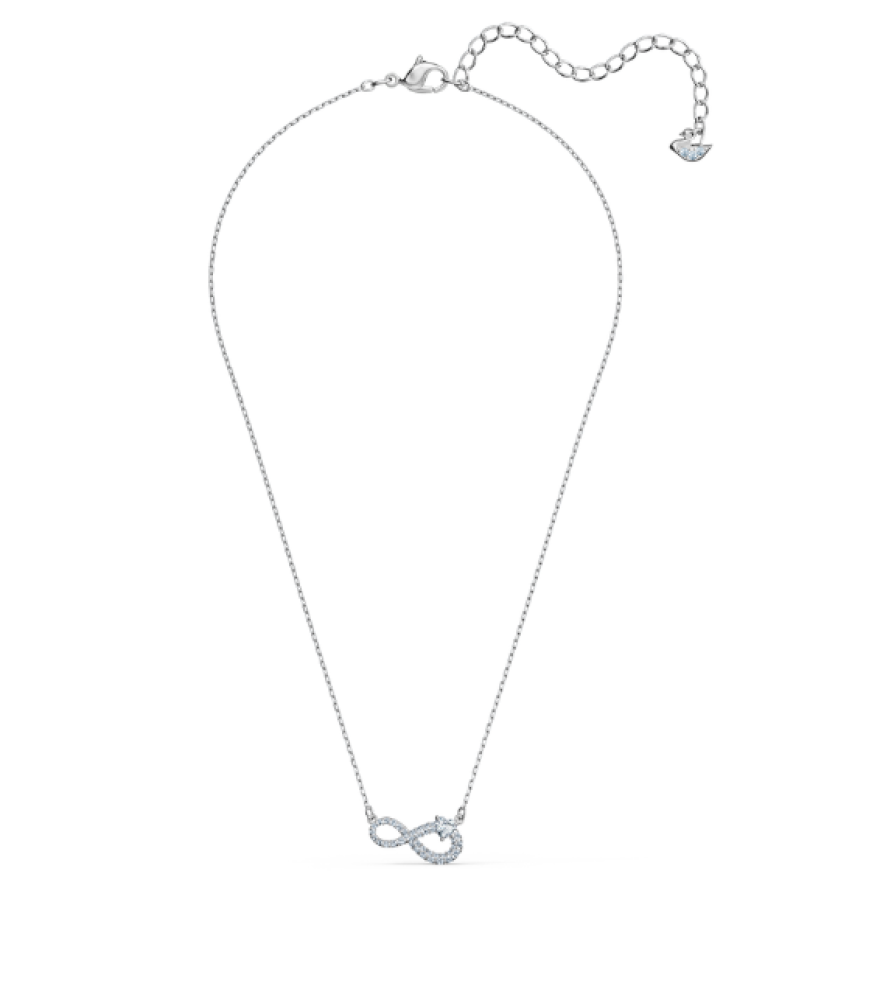 سلسال SWAROVSKI - سلسال سوارفيسكي فضي