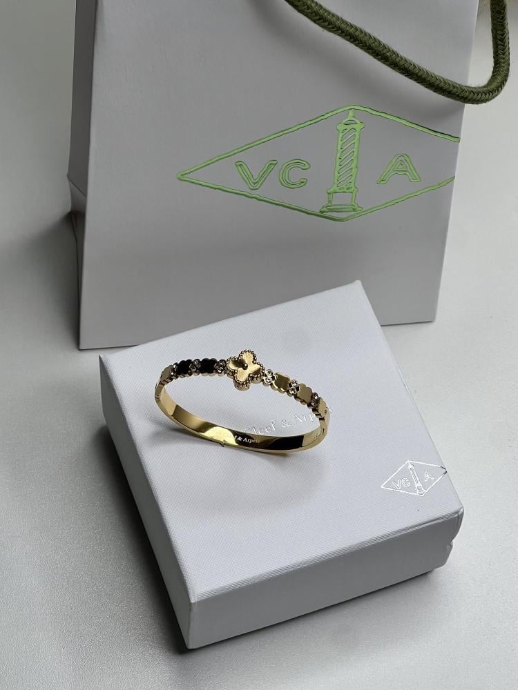 إسوارة Van Cleef & Arpels - إسوارة Van cleef اذهبي مقاس 14سم