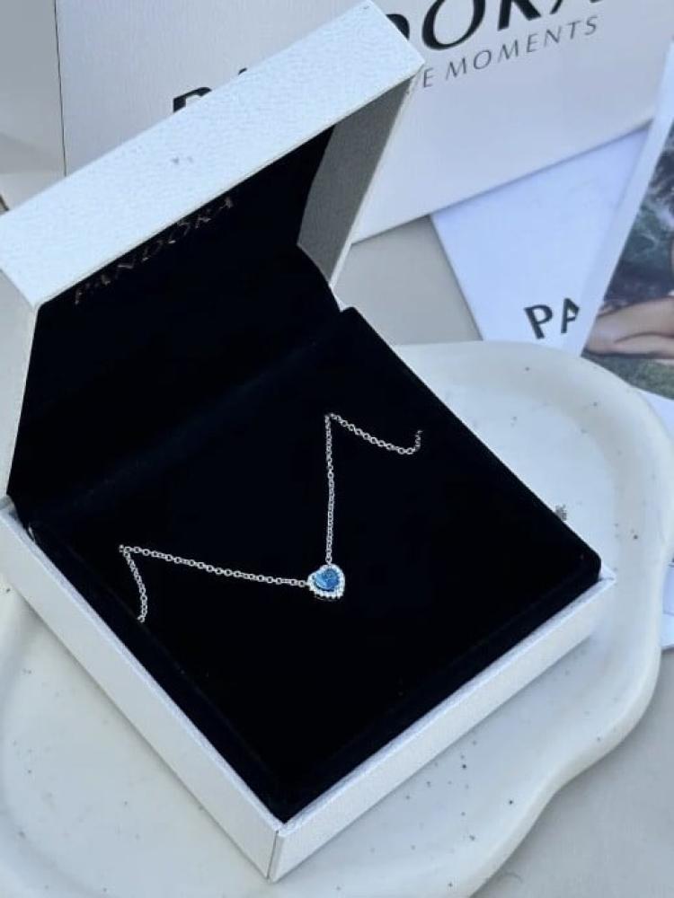 سلسال باندورا PANDORA قلب بلون السماء