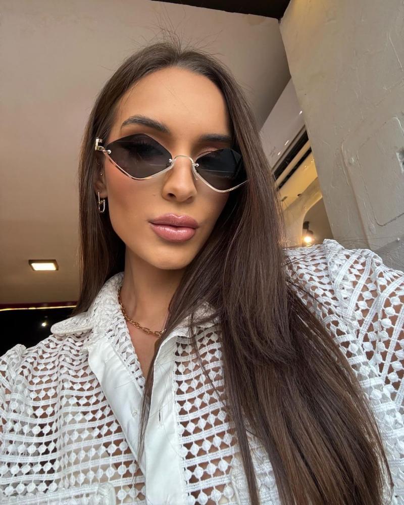 نظارة -GUCCI اطار ذهبي عدسة أسود