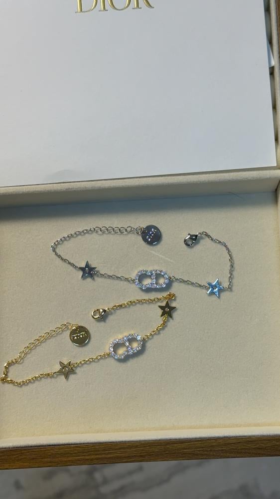 إسوارة Dior إسوارة Christian Dior لونين ذهبي فضي