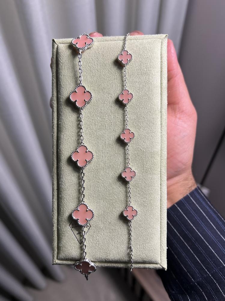 إسوارة Van Cleef & Arpels - إسوارة Van cleef فضي - كبير + مني