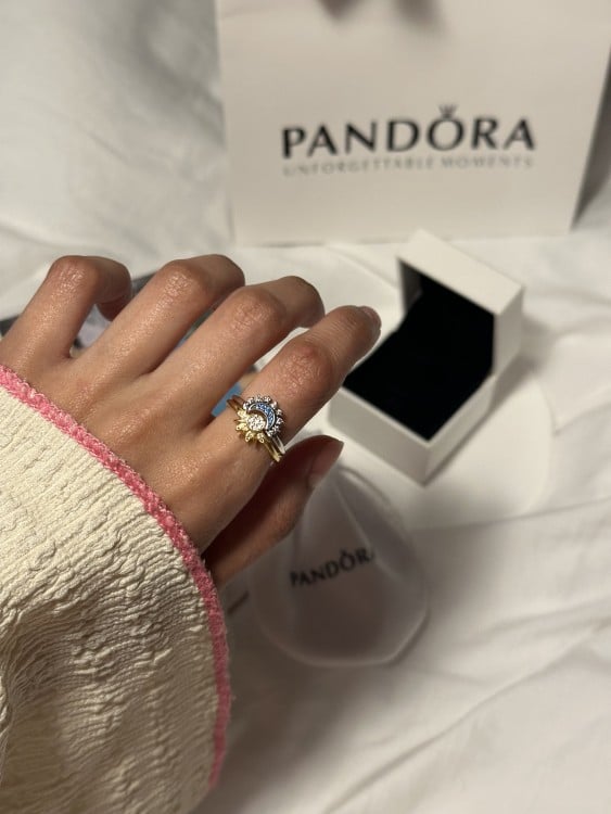 خاتم باندورا PANDORA الشمس والقمر
