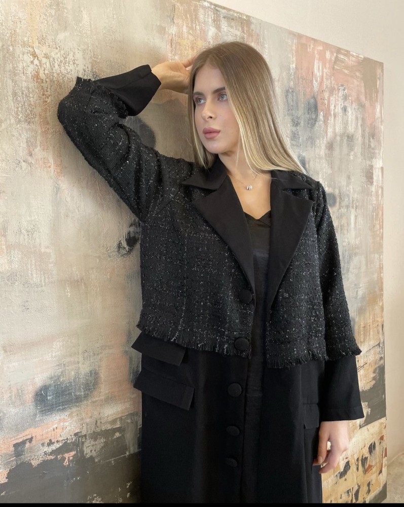 Black Suit Abaya