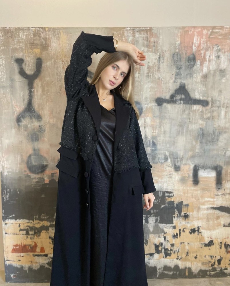 Black Suit Abaya