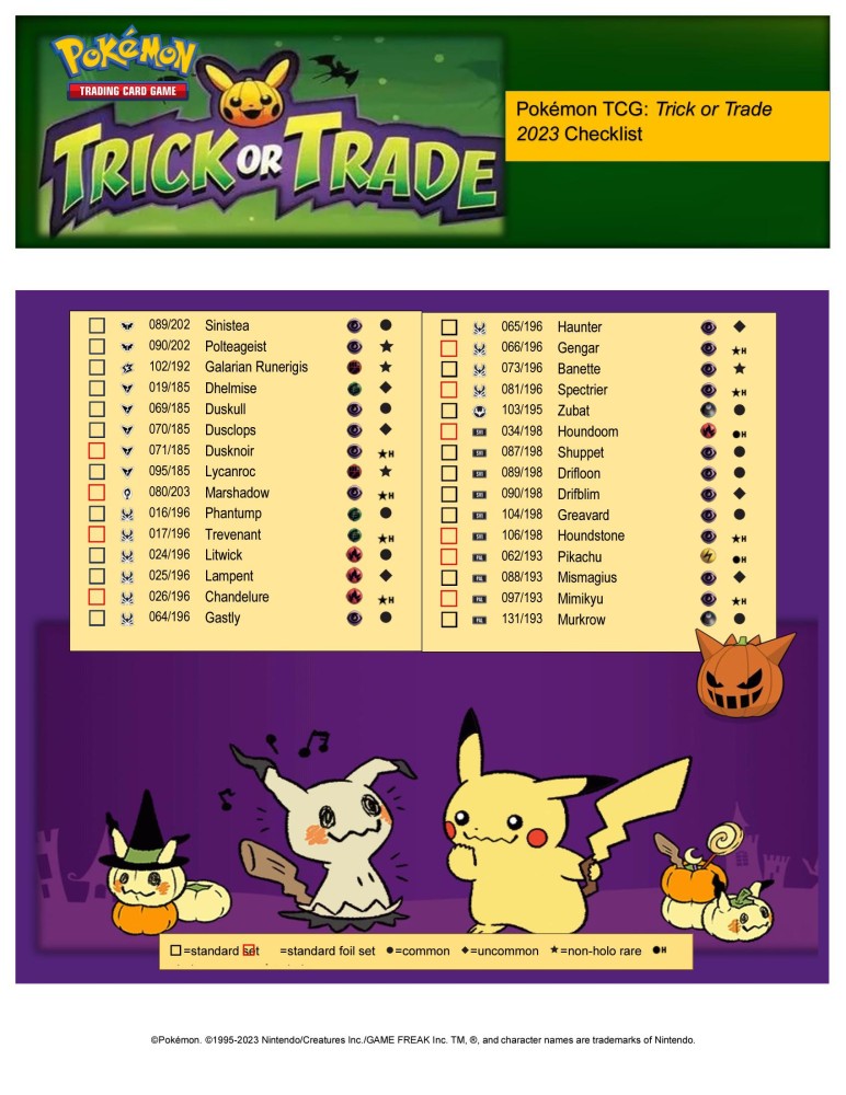 Pokémon TCG: 2023 Trick or Trade Booster Pack