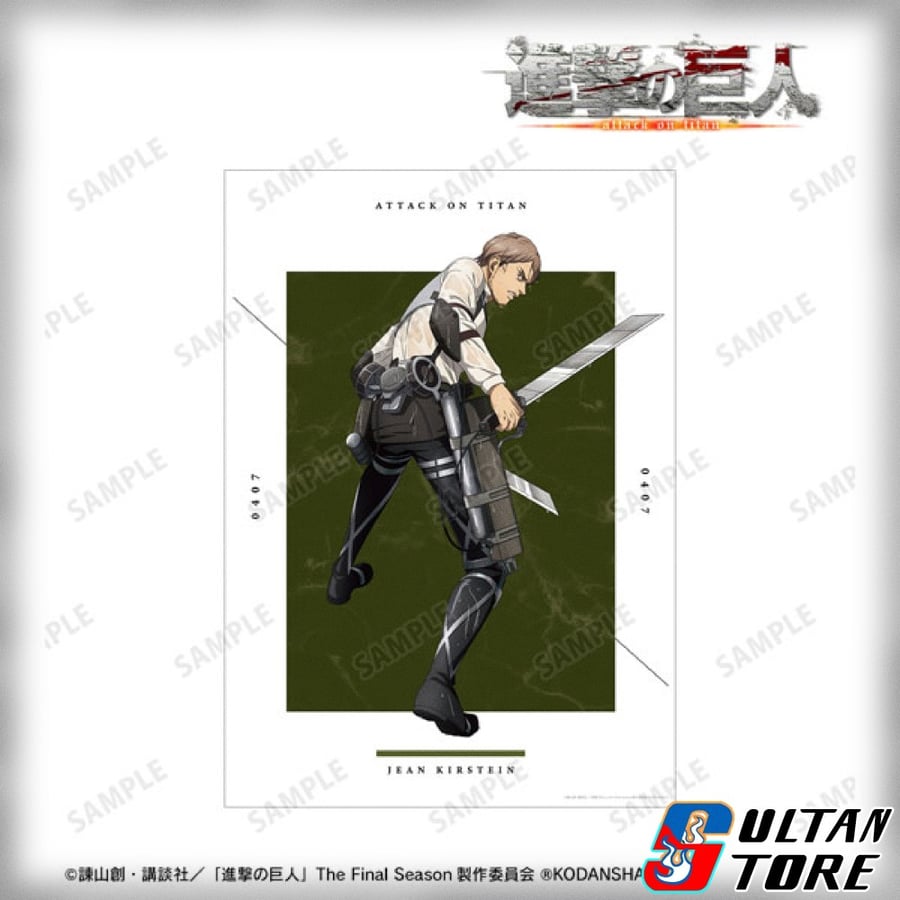 Attack on Titan New Illustration Jean Leading the Fight ver. A3 Matte Finished Poster