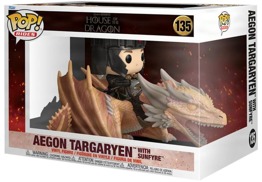 Pop Rides! Tv: House of the Dragon S4 - Aegon Targaryen w/Sunfyre