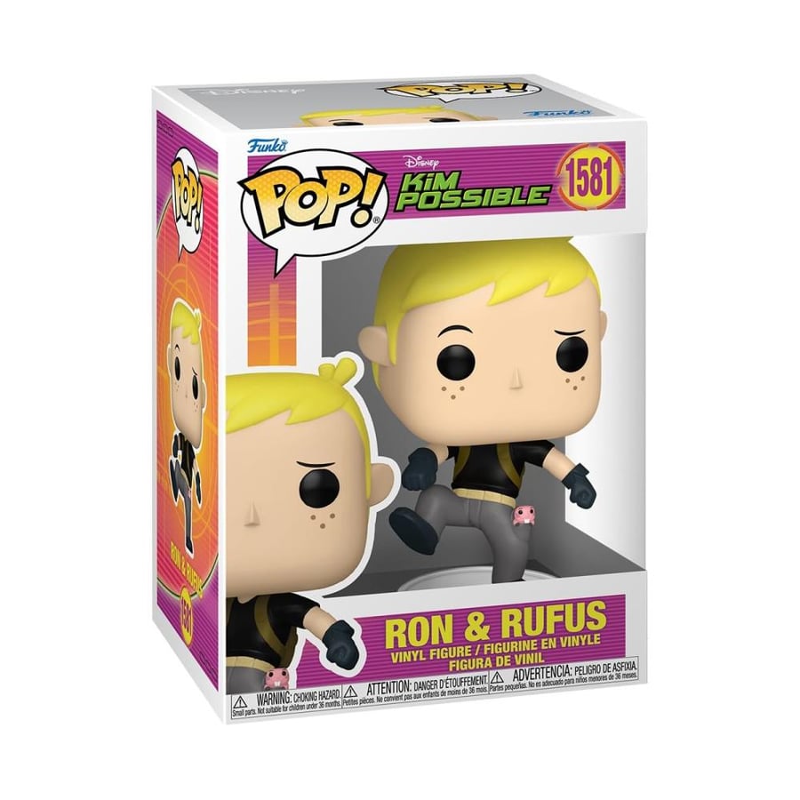 Funko Pop Disney: Kim Possible - Ron Stoppable with Rufus