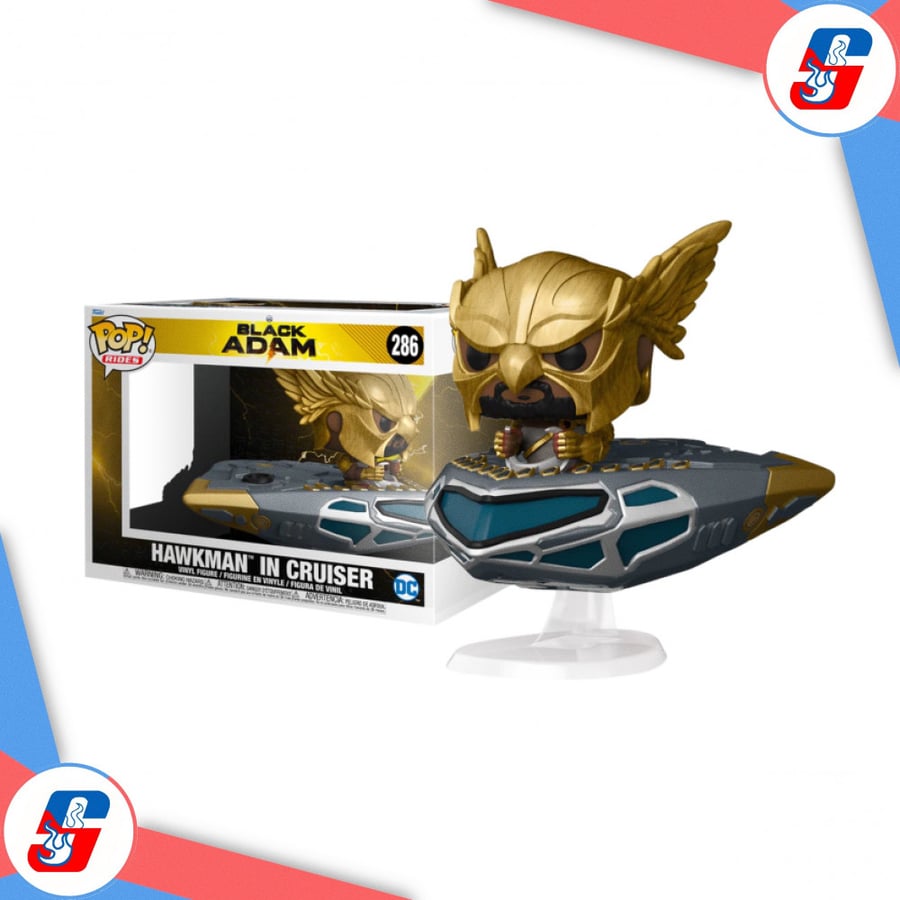 Pop Ride! SUPDLX: Heroes: DC Black Adam- Hawkman In Cruiser