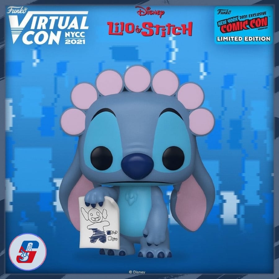 POP Disney: Lilo & Stitch- Stitch in Rollers w/Drawing (NYCC Exc)