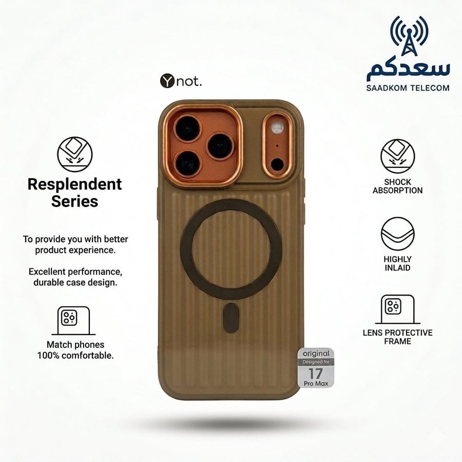 جراب Resplendent Series الشفاف لـ iPhone 17 Pro Max مع حماية الكاميرا