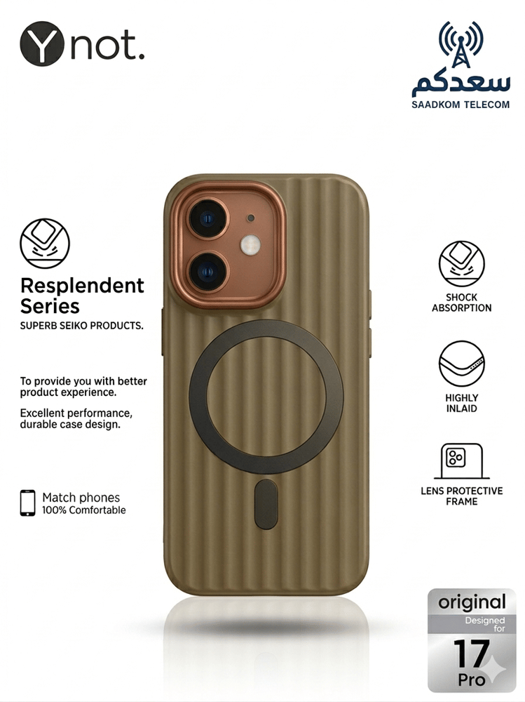 جراب Resplendent Series الفاخر لـ iPhone 17 Pro مع حماية الكاميرا