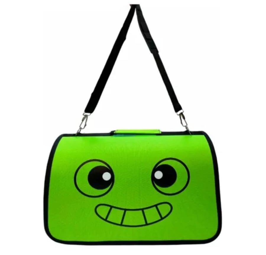 Portable bag carrier, green color