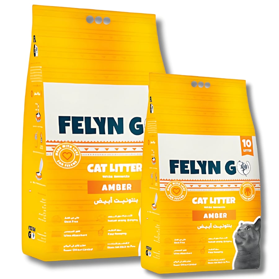 Fine sand, high clumping, for cats, amber scent, multiple weights