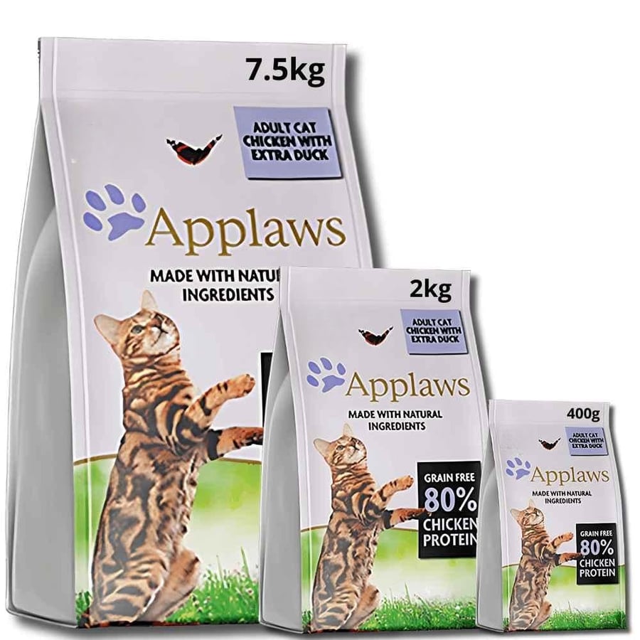 Aploz – Dry food for adult cats with chicken and duck flavor (various sizes)