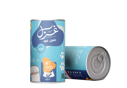 غزل بطعم البيف وجبه كاملة ناعمه للقطط