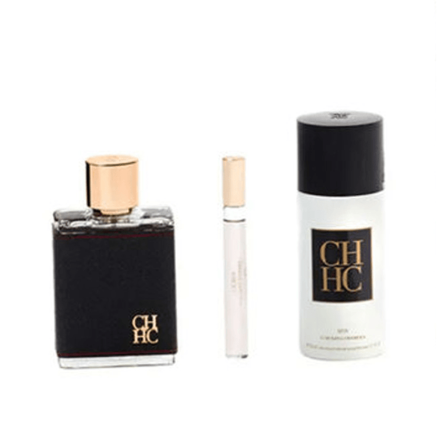 مجموعة عطر سي اتش من كارولينا هيريرا للرجال - او دي تواليت - 3 قطع
