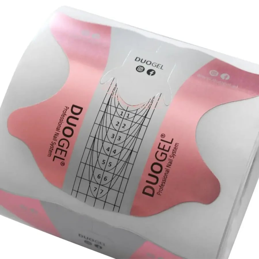 PINK / WHITE / PAPER Nail Forms 300 pcs