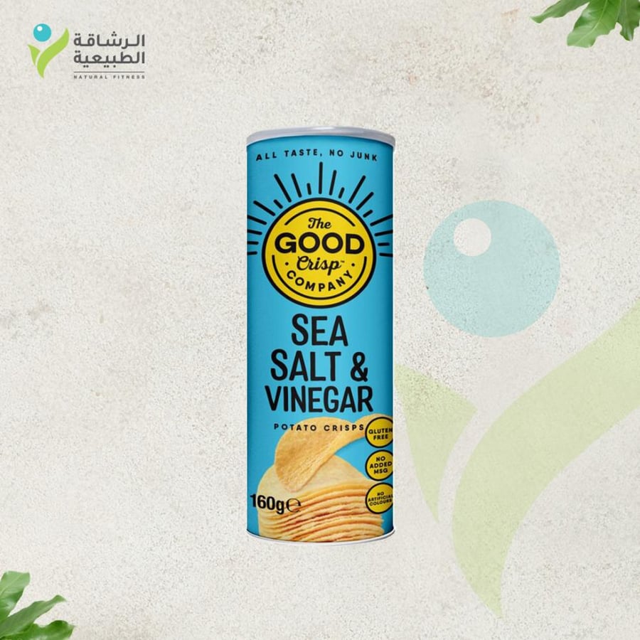 This is Good Crispy Company - Sea Salt Chips 160g - Gluten Free, an ideal healthy option for daily snacks without artificial ingredients with natural crispy flavor - suitable for children and adults