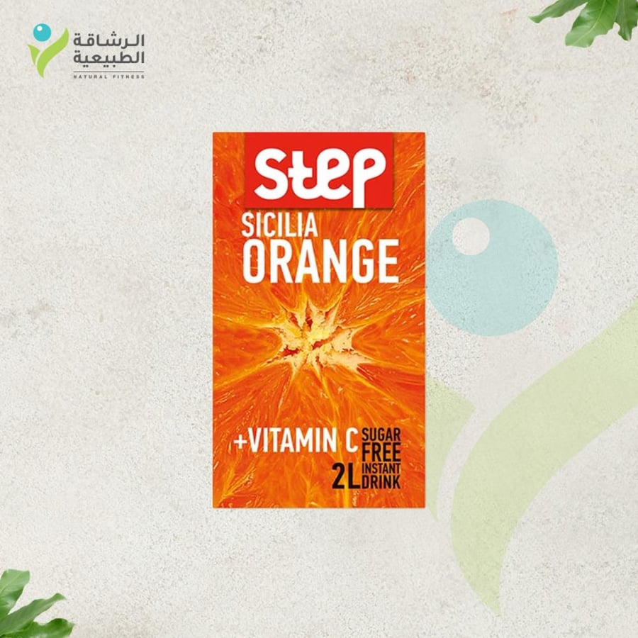 Cecilia orange juice step - 2 liters sugar-free - fortified with vitamin C and potassium, healthy instant drink low in calories and carbohydrates suitable for diet
