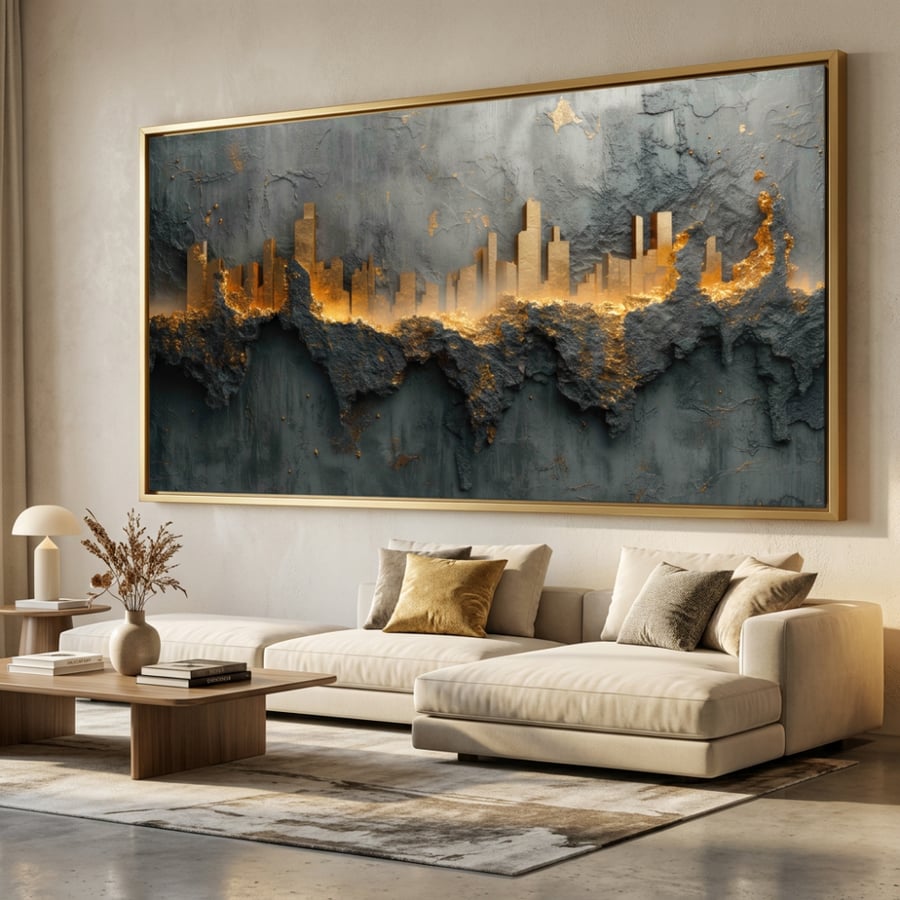 لوحات فن تجريدي تصميم موردن طباعة