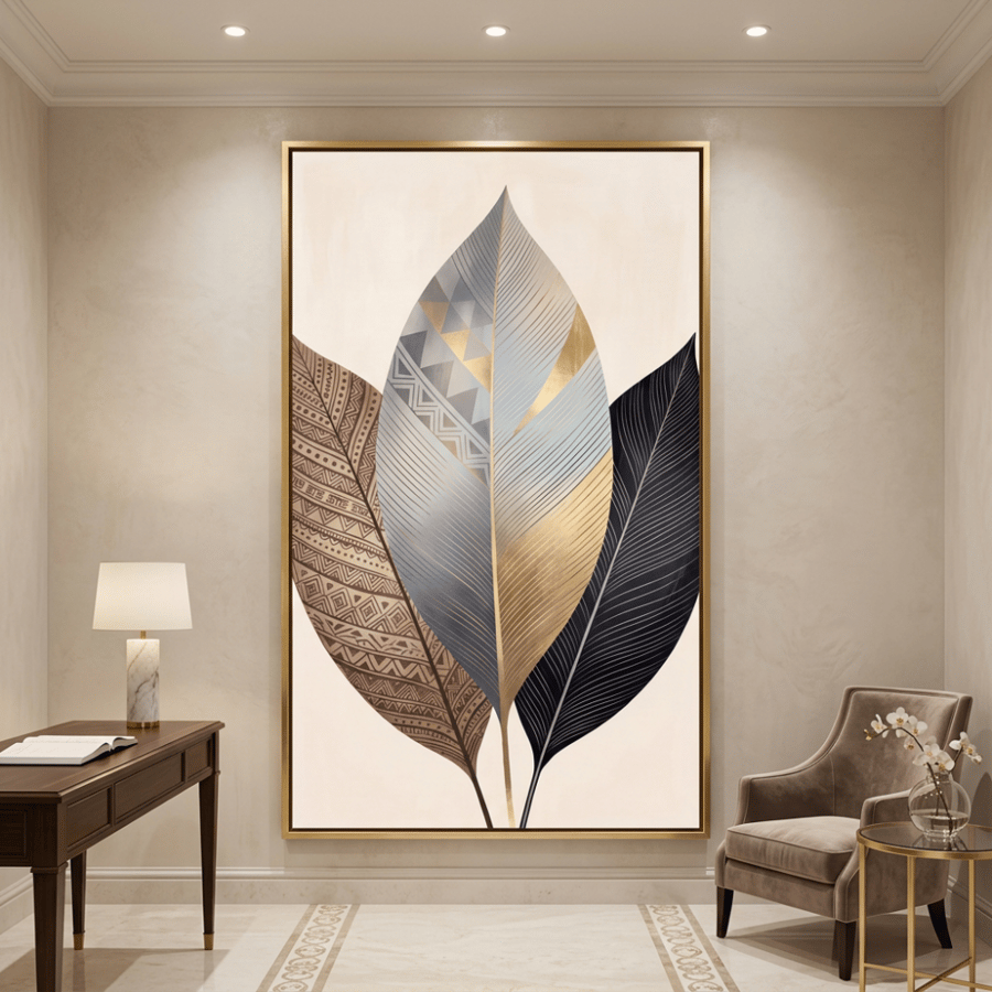 لوحات  فن تجريدي طباعة تصميم مودرن