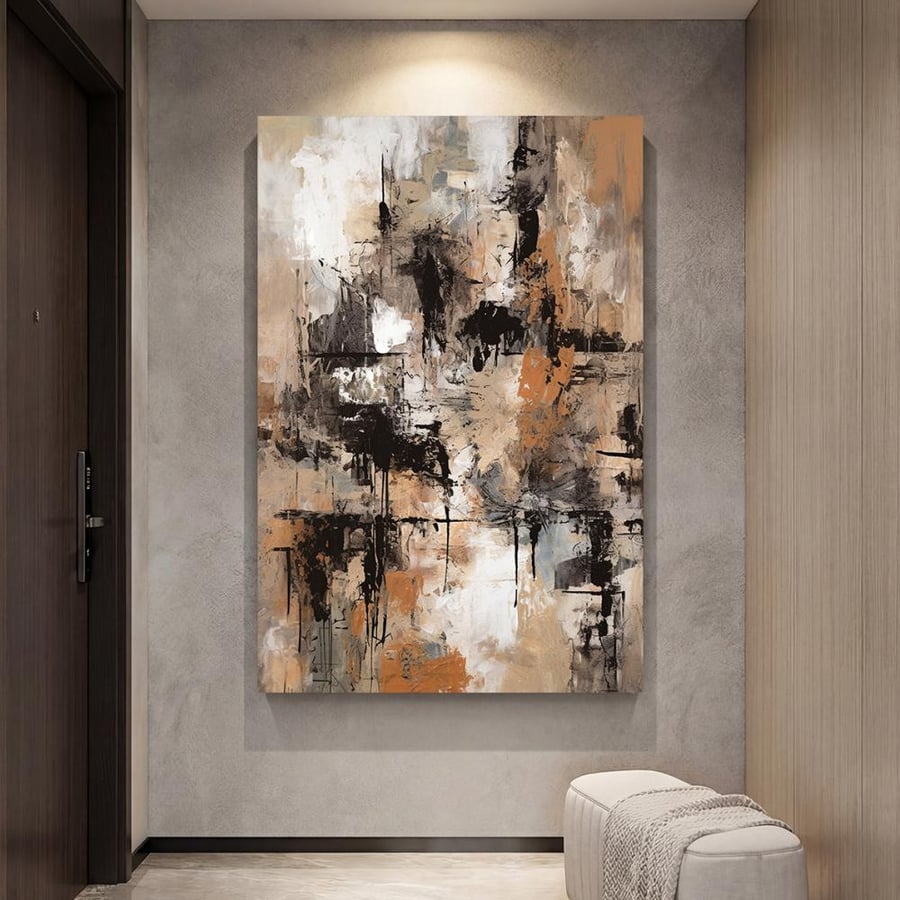 لوحات فن تجريدي طباعة تصميم مودرن