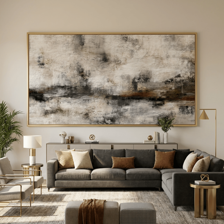 لوحات فن تجريدي طباعة تصميم مودرن
