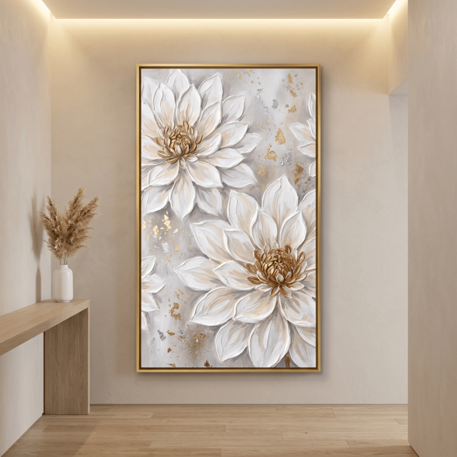 لوحات ورد فن تجريدي طباعة تصميم مودرن