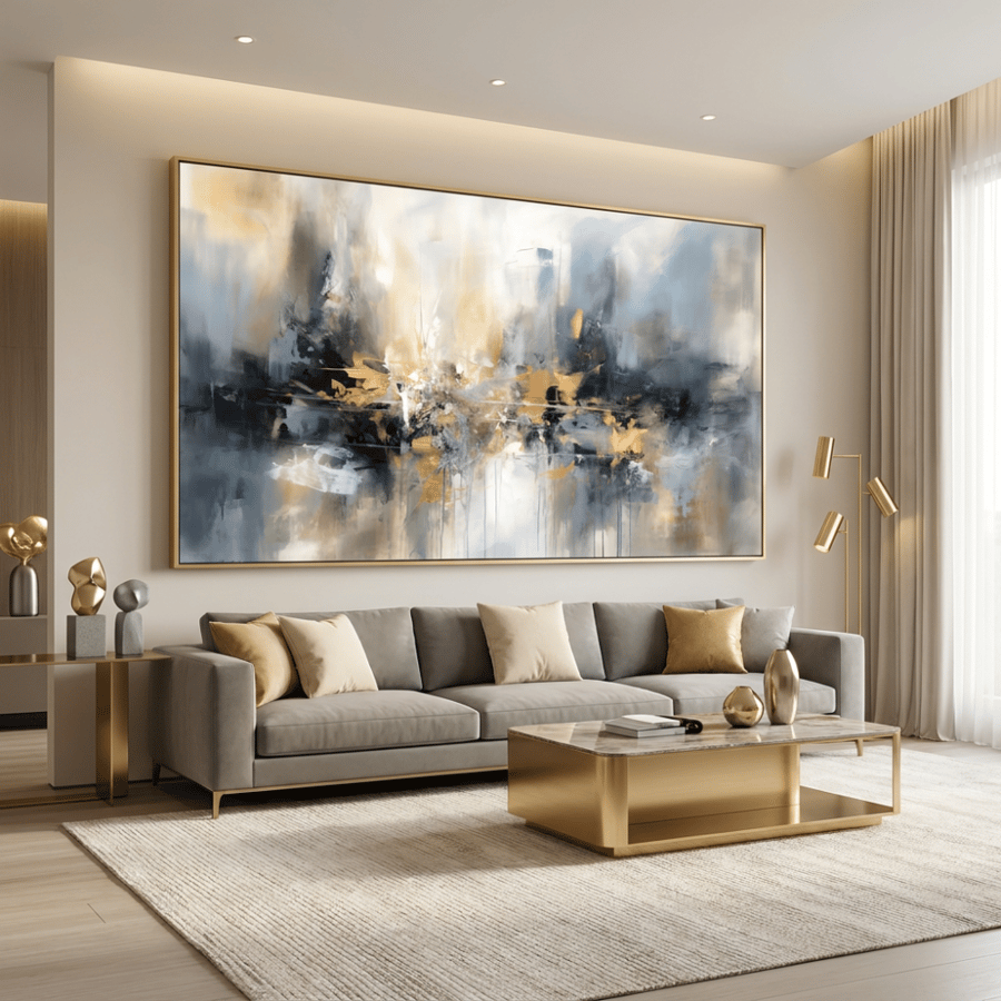 لوحات فن تجريدي طباعة تصميم مودرن