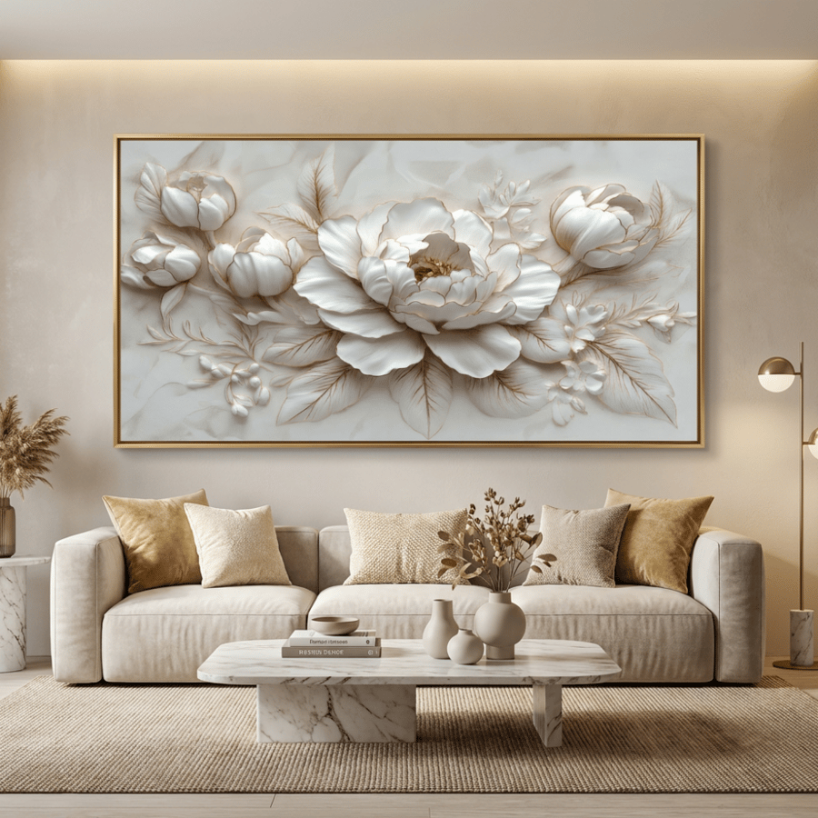 لوحات ورد فن تجريدي طباعة تصميم مودرن