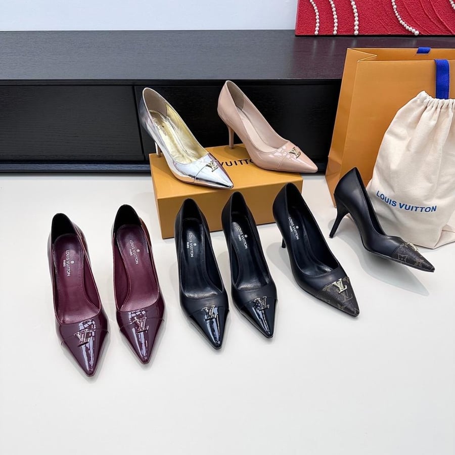 Sleapers and Louis Vuitton heels